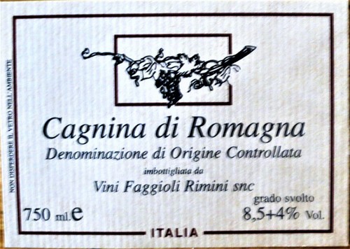 Etichette vino italia cagnina - etichette,