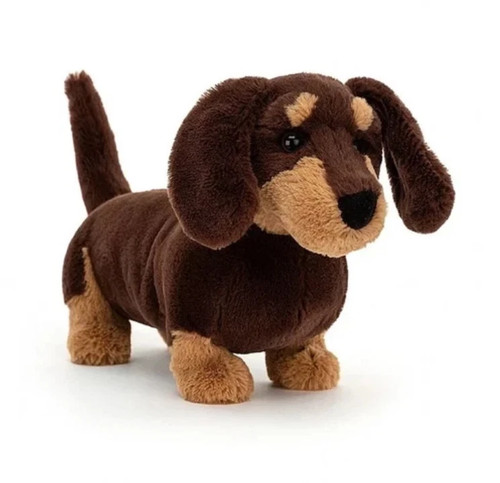 Peluche morbido cane salsiccia