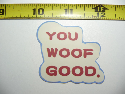 Decalcomania adesivo you woof - adesivo,